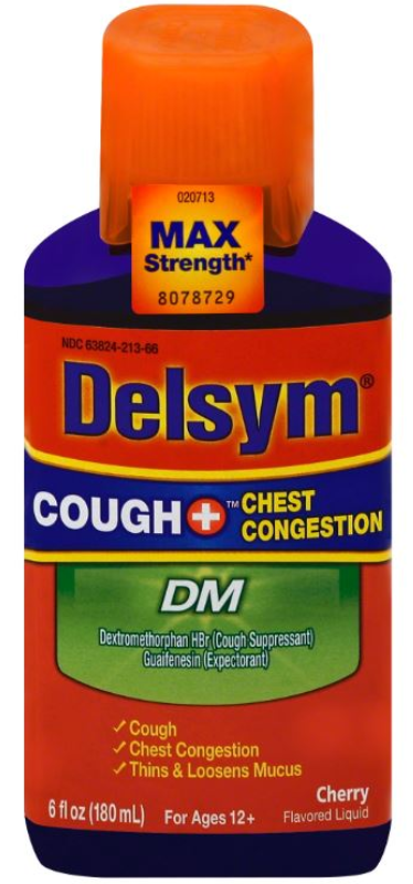 DELSYM COUGH Chest Congestion DM  Cherry